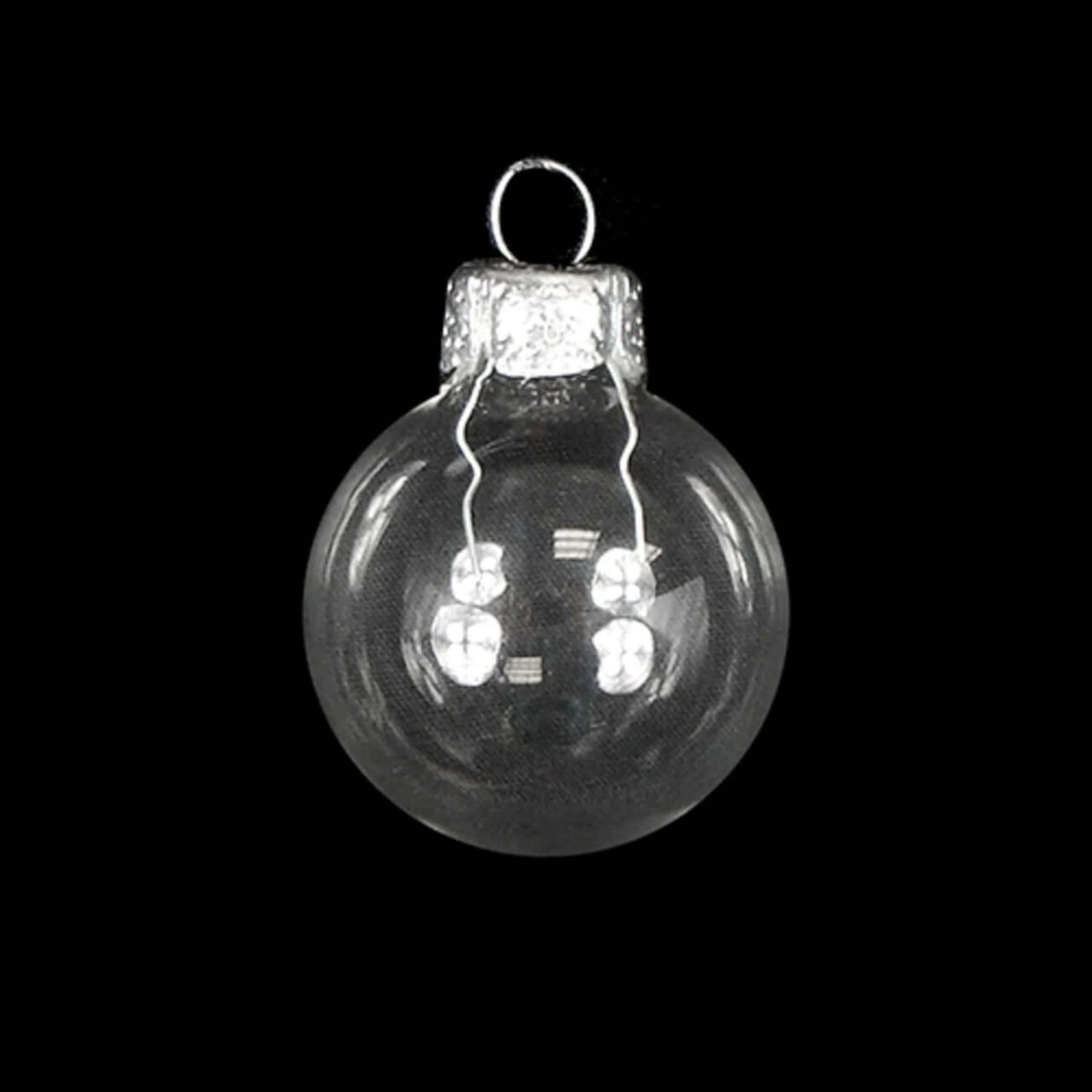 Whitehurst 6ct. 4" Clear Glass Ball Ornaments